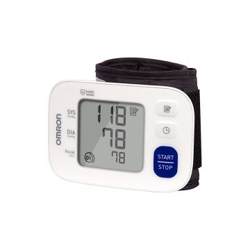 Front view of Omron 3 Series Wrist Blood Pressure Monitor