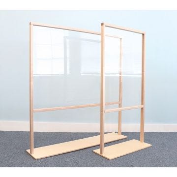 Floor Standing Acrylic Partition