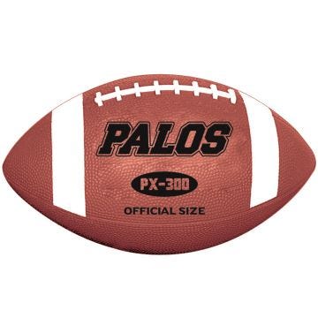 PALOS PX-300 Premium Rubber Footballs, Official 14+, 6/pk