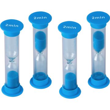 Small Sand Timer 2 Minutes Pack of 4