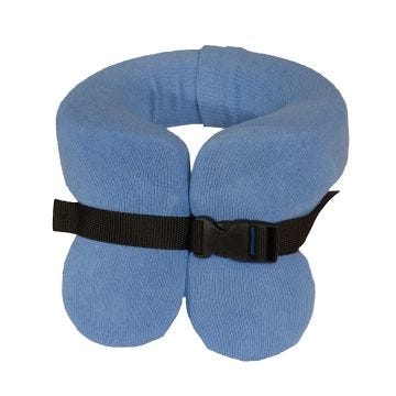 Front view of Blue Hensinger Head Support