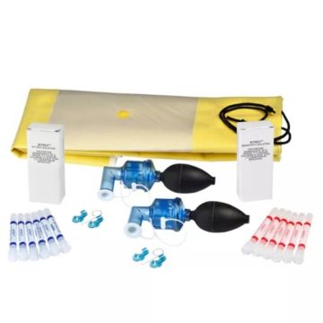 Yellow Test Hood; Bitrex solution viles; Blue Nebulizers