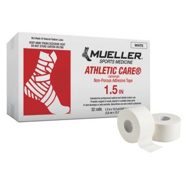 Mueller Athletic Care® Tape- 1.5" x 15 yds, 32/case
