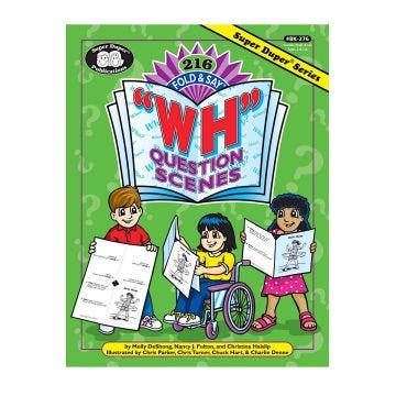 216 Fold & Say WH Question Scenes Book