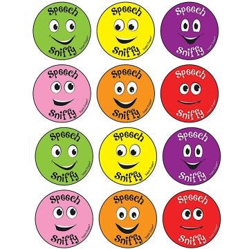 120 Speech Sniffys Scented Stickers