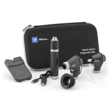 Welch Allyn Diagnostic Set with PanOptic Plus Ophthalmoscope & Macroview Plus Otoscope, Welch Allyn otoscopes, otoscope and ophthalmoscope, Welch Allyn ophthalmoscope