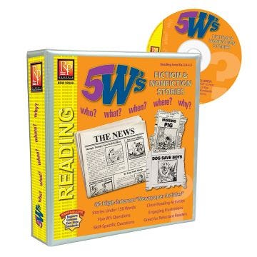 5 W's Fiction & Nonfiction Binder & Resource CD