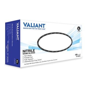 Nitrile Exam Glove, 100/BX, 4 Mil, Chemo Tested, Full Texture, Size X-Large
