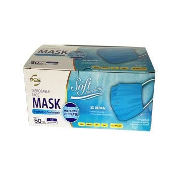 ASTM Level 2 Face Masks, 50/bx