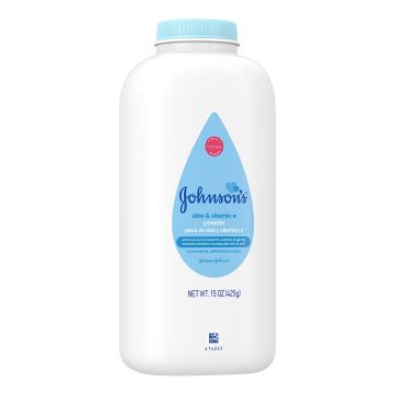 Johnson & Johnson Baby Powder with Aloe & Vitamin E, 15oz
