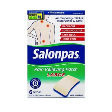 Salonpas Pain Relief Patch, Large, 6/bx