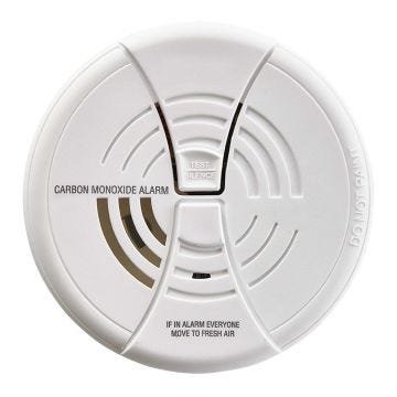 Front view of Battery Operated Carbon Monoxide Alarm