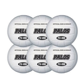 PALOS PX-200 Rubber Volleyball, 6/pk 
