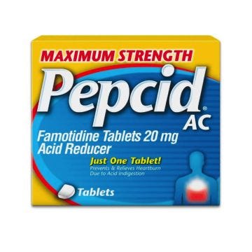 Max Strength PEPSID AC Tablet 50x1 Dispenser
