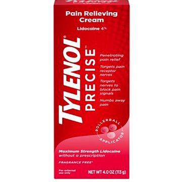 Tylenol Precise Pain Relieving Cream, 4 Oz

