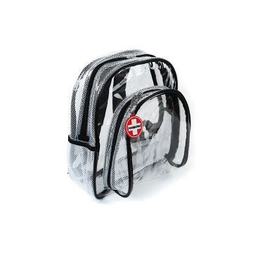 Mobileaid® Clear-view™ First Aid Backpack, Empty