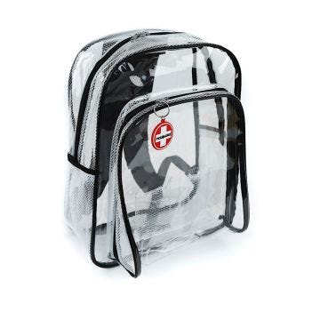 Mobileaid® Clear-view™ High-capacity First Aid Backpack, Empty