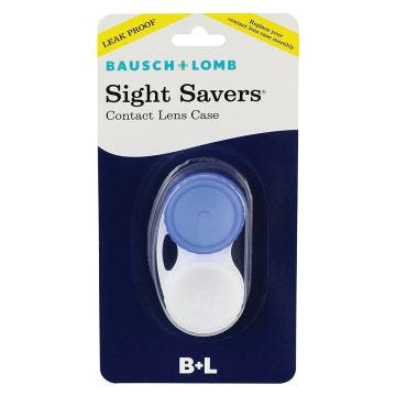 Baush Lomb Sight Savers Contact Lens Case Blue
