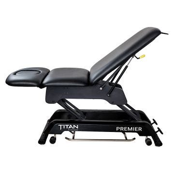 Titan Premier 3-Section Hi-Lo Treatment Table, Black