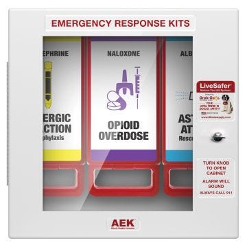 LiveSafer™ Combo Epinephrine, Naloxone, Albuterol Cabinet