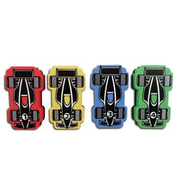 Magnetic Racecar Whiteboard Eraser 4PK
