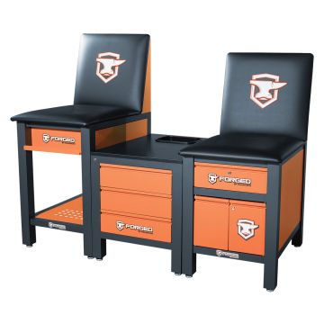 Front view of Forged Taping Station