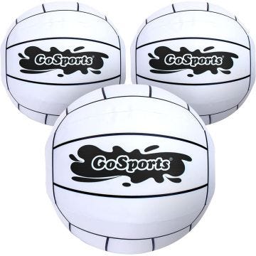 Front view of pack of 3 Extra Large 12” Inflatable Volleyballs 