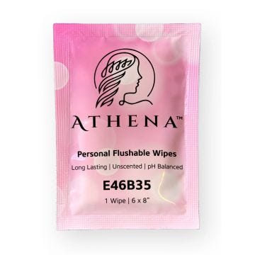 Athena Personal Individually Wrapped Flushable Wipes