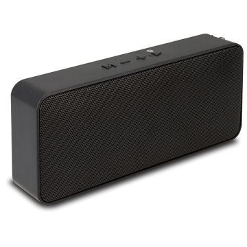 side view of the ilive portable wireless speaker in black