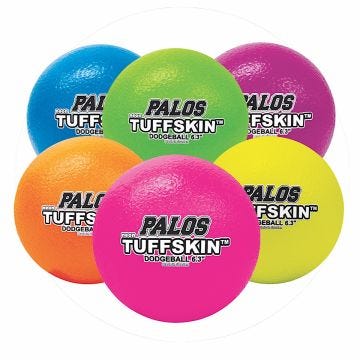 TUFFSKIN™ 6.3" Neon Dodgeballs