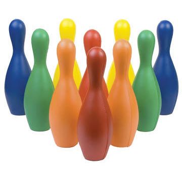 Foam Colored Bowling Pins