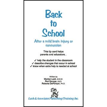 Back To School After a Mild Brain Injury or Concussion