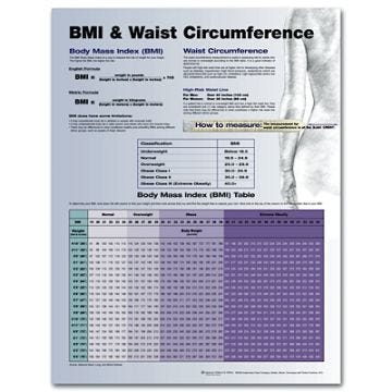 BMI and Waist Circumference Chart
