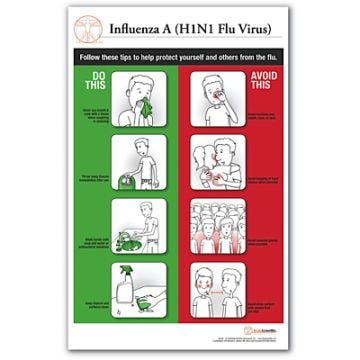 Influenza A (H1N1 Flu Virus) Poster