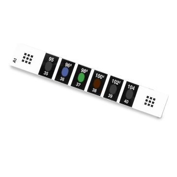 Top view of Fever Meter Liquid Crystal Forehead Thermometer
