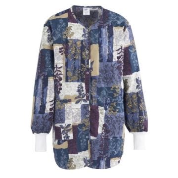 Indigo Collage Print Ladies Warm-up Jackets