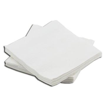 Front view of 10x13 White Tidi Disposable Wash Clothes with 50 per pack
