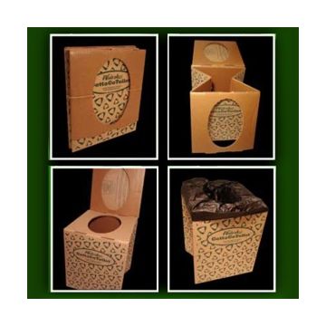 Fold-A-Potty Portable Emergency Toilet Kit - With Biodegradable Waste Bags and Deodorizer Packets