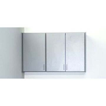 Wall Cabinet with Three Doors and Four Shelves 30"H x 49.5"W x 12"D