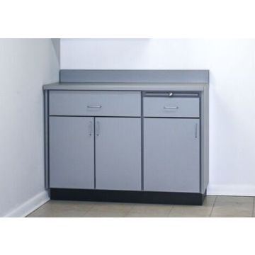Base Cabinet with Three Doors, Two Drawers, and Two Shelves 36"H x 44"W x 18"D
