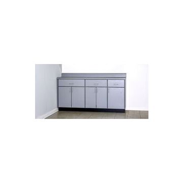 Base Cabinet with Five Doors, Three Drawers, and Three Shelves 36"H x 74"W x 18"D