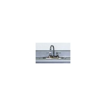 Stainless Steel Gooseneck Faucet and Strainer Basket