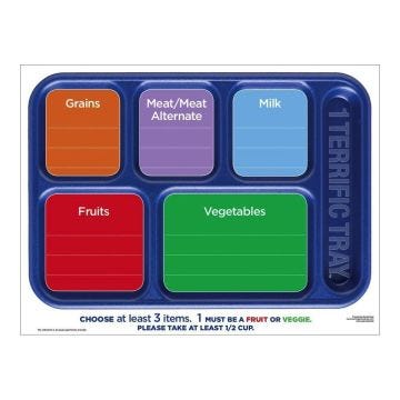 1 Terrific Tray Dry Erase Menu Board, 18" x 24"