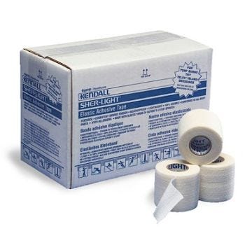 Front view of box of Sher-Light Elastic Adhesive Athletic Tape
