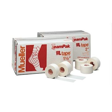 Side angle of boxes of White Mueller M-Tape