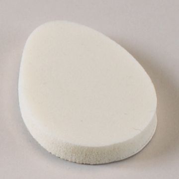 Front view of 1/4" Ortho Felt White Metatarsal Pad (M-43) with 25 per package