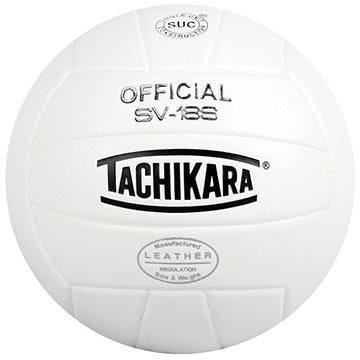 Front view of White Tachikara SV-18S Ball