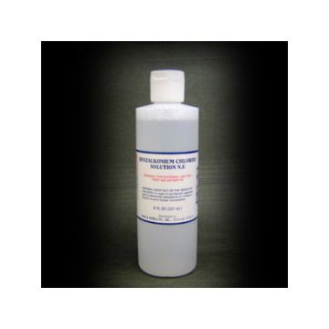 Front view of bottle of Benzalkonium Chloride