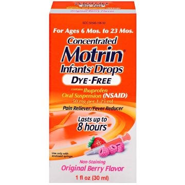Motrin Infant Ibuprofen Oral Suspension , Berry - 1 oz.