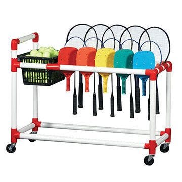 Racquet Caddy with Basket